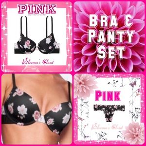 🆕VS Victoria’s Everywhere Push Up Bra & Panty Set